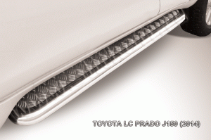 TOYOTA LC PRADO J150 (2014)-Пороги d76 с листом